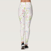 patroon met florale weergave leggings (Achterkant)