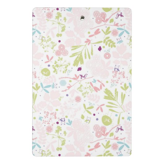 patroon met florale weergave mini klembord (Achterkant)