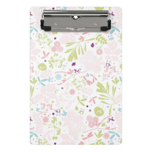 patroon met florale weergave mini klembord (Voorkant)