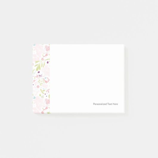 patroon met florale weergave post-it® notes (Voorkant)