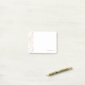 patroon met florale weergave post-it® notes (Op bureau)