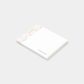 patroon met florale weergave post-it® notes (Schuin)