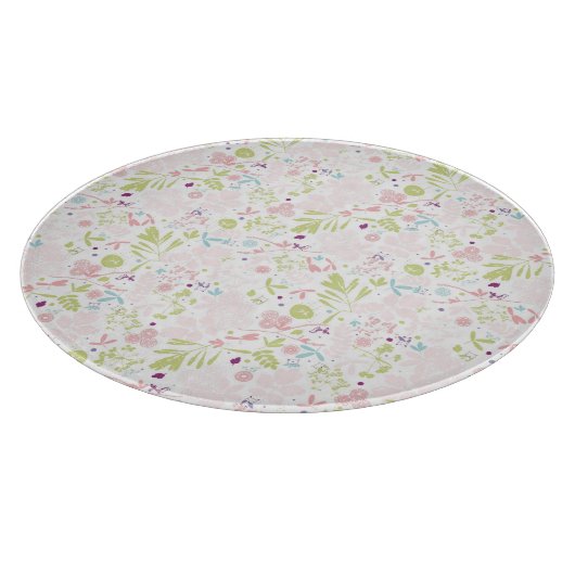 patroon met florale weergave snijplank (Hoek)