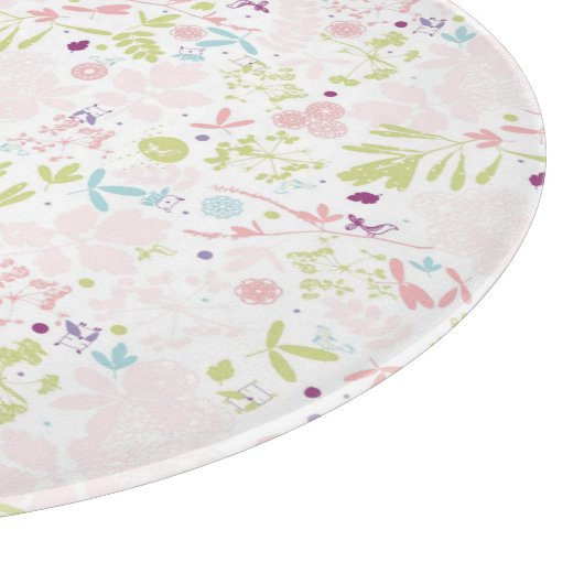 patroon met florale weergave snijplank (Hoek)