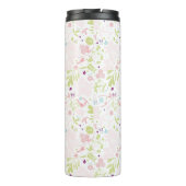 patroon met florale weergave thermosbeker (Achterkant)