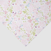 patroon met florale weergave tissuepapier (Detail)