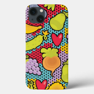 Patroon met fruit en groenten iPhone 13 hoesje