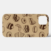 Patroon met gebak, desserts en bakkerij Case-Mate iPhone case (Achterkant (horizontaal))