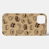 Patroon met gebak, desserts en bakkerij Case-Mate iPhone case (Achterkant (horizontaal))