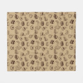 Patroon met gebak, desserts en bakkerij fleece deken (Voorkant (Horizontaal))