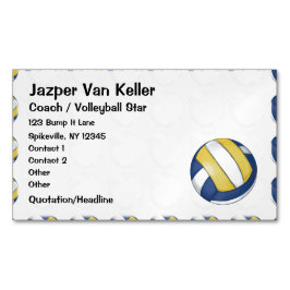 Patroon met gebilderde volleybal magnetisch visitekaartje