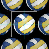 Patroon met gebilderde volleybal stof (Delen)