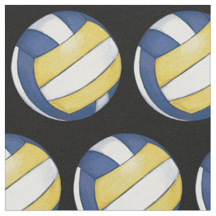 Patroon met gebilderde volleybal stof