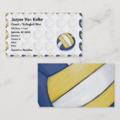 Patroon met gebilderde volleybal visitekaartje (Voorkant / Achterkant)