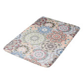 Patroon met gekleurde mandala badmat (Gekanteld)
