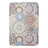 Patroon met gekleurde mandala badmat (Voorkant Verticaal)