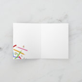 Patroon met gekleurde pennen kaart (Binnen)