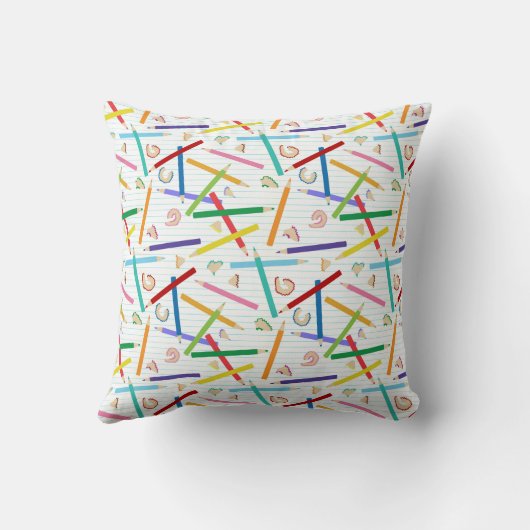 Patroon met gekleurde pennen kussen (Achterkant)
