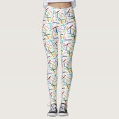 Patroon met gekleurde pennen leggings (Voorkant)