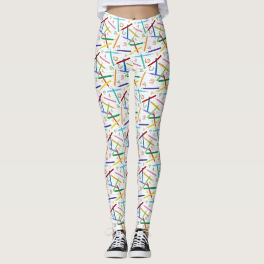 Patroon met gekleurde pennen leggings (Voorkant)