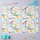 Patroon met gekleurde pennen tissuepapier (Craft)