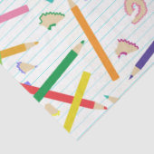 Patroon met gekleurde pennen tissuepapier (Detail)