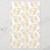 Patroon met gele appel briefpapier (Voorkant)