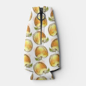 Patroon met gele appel flesjeskoeler (Achterkant)