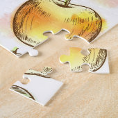 Patroon met gele appel legpuzzel (Zijkant)