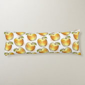 Patroon met gele appel lichaamskussen (Achterkant)