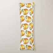 Patroon met gele appel lichaamskussen (Voorkant Verticaal)