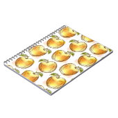 Patroon met gele appel notitieboek (Linkerzijde)