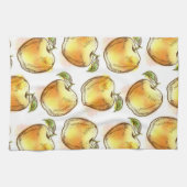 Patroon met gele appel theedoek (Horizontaal)