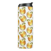 Patroon met gele appel thermosbeker (Gedraaid links)