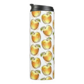 Patroon met gele appel thermosbeker (Geroteerd rechts)