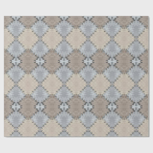 Patroon met gemuteerde aarde tonnen cadeaupapier