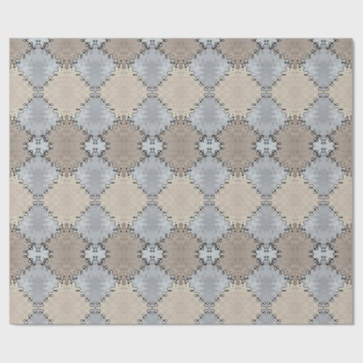 Patroon met gemuteerde aarde tonnen cadeaupapier (Vlak)