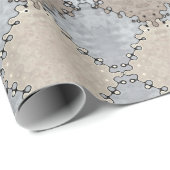 Patroon met gemuteerde aarde tonnen cadeaupapier (Rol Hoek)