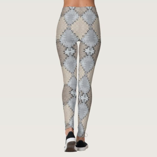 Patroon met gemuteerde aarde tonnen leggings (Achterkant)