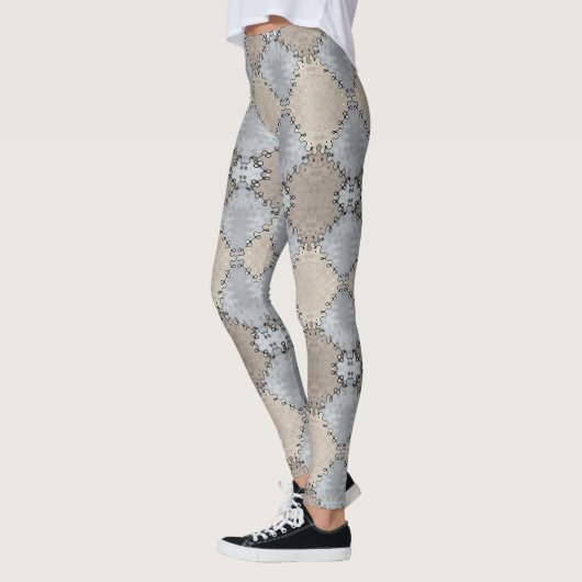 Patroon met gemuteerde aarde tonnen leggings (Links)