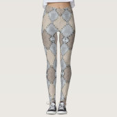 Patroon met gemuteerde aarde tonnen leggings (Voorkant)