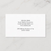 Patroon met gereedschappen voor haarstijlen visitekaartje (Achterkant)