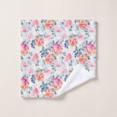 Patroon met geschilde Rozen Bad Handdoek (Wasdoekje)