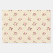 Patroon met geschilde Rozen Inpakpapier Vel (Voorkant 3)