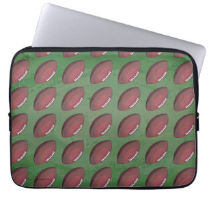 Patroon met geschilderd Football Laptop Sleeve