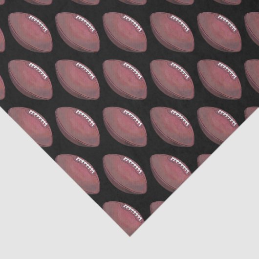 Patroon met geschilderd Football Tissuepapier (Detail)