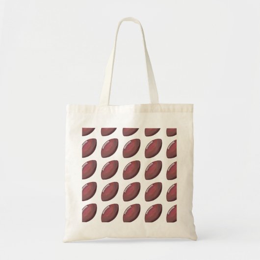 Patroon met geschilderd Football Tote Bag (Voorkant)