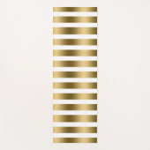 Patroon met Gold & White Stripes Yogamat (Voorkant)
