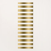 Patroon met Gold & White Stripes Yogamat (Achterkant)