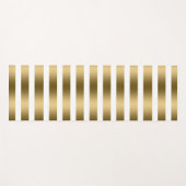 Patroon met Gold & White Stripes Yogamat (Voorkant (horizontaal))